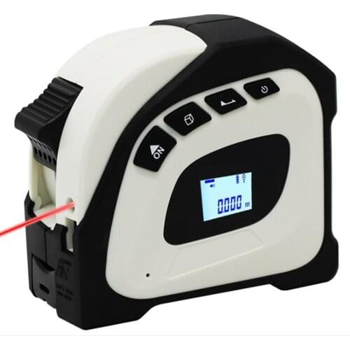 40M Tape Measure Multi High-Precision Infrared Distance Measuring Tool with 5M Tape Infrared Construction Gauging Tool