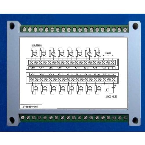 16DO 16 output relay module isolation 485 MODBUS