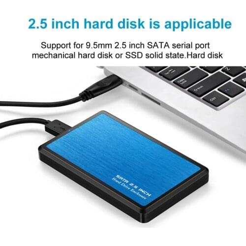 2.5 HDD Case SATA To USB 3.0 Adapter External Hard Drive Enclosure Pocket for SSD Disk HDD Enclosure Free Installation HDD Box