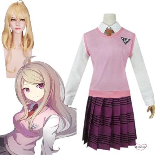 Hot Anime Cosplay Danganronpa V3 Kaede Akamatsu Cosplay Costume Women JK School Uniform Anime Cartoon Costumes Halloween Clothes