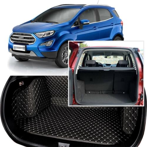 Full Covered Seat Pad Cargo Box Trunk Floor Mat Carpet Liner For Ford Ecosport 2013-2018