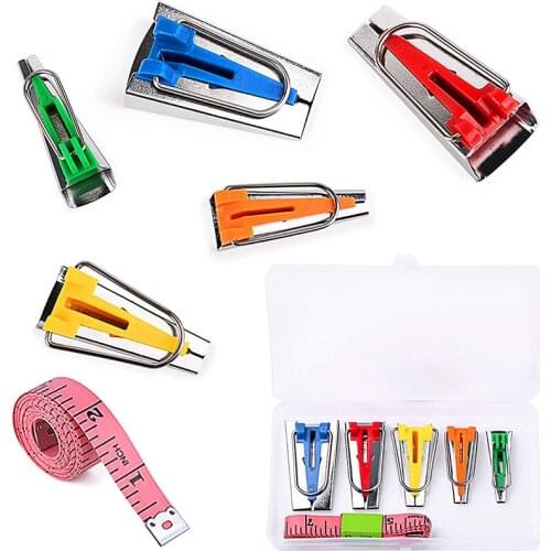 LMDZ 3 PCS Bias Tape Makers Kit Sewing Measuring Tape Bias Maker Kit Measuring Tape for Body for DIY Quilting Sewing Tools Kit