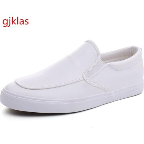 Loafers Men Leather Casual Shoes Light Confortable Fashion White Black Slip on Shoes Men Sneaker Casuales Flats Shoes for Man