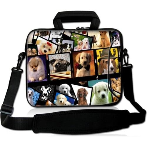 Dogs Laptop Shoulder Bag Sleeve Notebook Carrying Case For 13 14 15.6 17 15 inch Macbook Air ASUS Acer Lenovo Dell