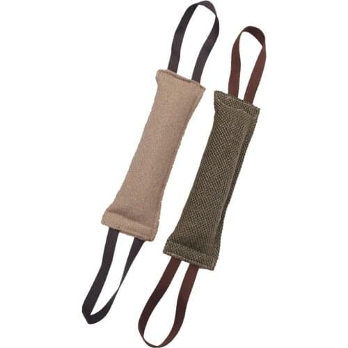 Dog Bite Tug Toy Training Playing Toys With 2 Handles For Training Sporting Interaction Outdoor Canvas Pet Training Chew Rod