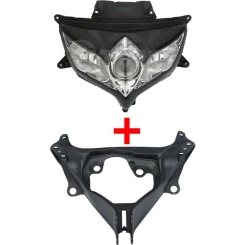 Motorcycle Front Motorcycle Headlight & Upper Bracket For Suzuki GSXR600 750 2008-2010 2009
