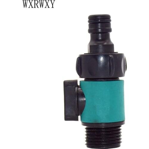Wxrwxy Car wash hose tap 3/4 male Water gun adapter cranes quick connector Irrigation valve garden hose tap adapter 1pcs