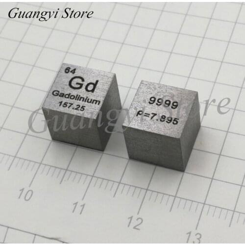 Periodic Phenotype Cubic High Purity Gadolinium 10 Mm Cubic Distillation Gadolinium Crystals of Gadolinium Rare Earth Metals