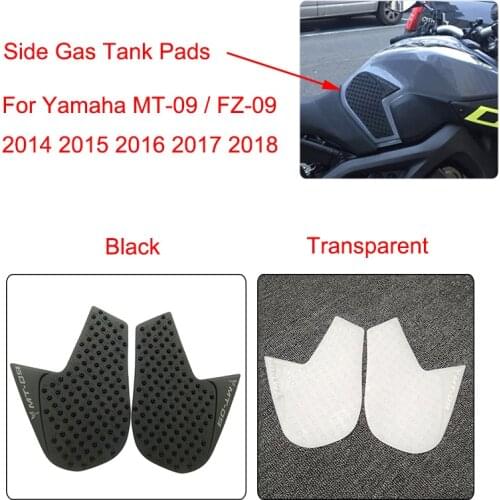 MTCLUB MT09 MT 09 MT-09 Anti slip Fuel Tank Pad Side Gas Knee Grip Traction Pads For Yamaha MT-09 2014 2015 2016 2017 2018
