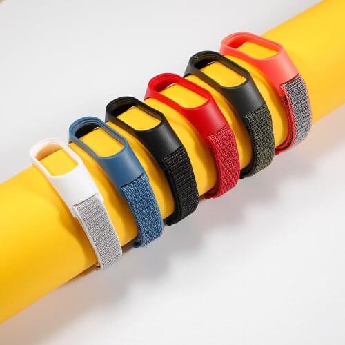Bracelet for mi band 5 6 Strap Nylon Sport loop watch Belt pulsera correa Miband strap Wristband for xiaomi Mi band 4 3 Bracelet