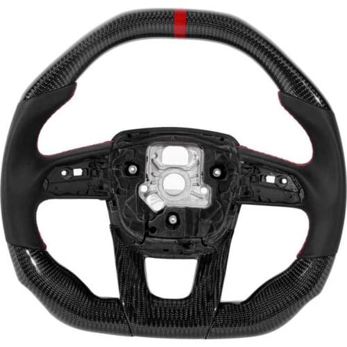 Carbon Fiber Steering Wheel Epoxy Coating Black Nappa Leather Car Modification Fit for Urus Auto Accessories