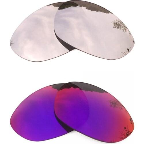 Silver Mirrored & Midnight Sun Mirrored Polarized Replacement Lenses for X Metal XX Frame 100% UVA & UVB