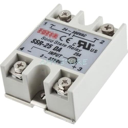 SSR-25DA 25A Solid State Relay Module 3-32V DC Input 24-380VAC