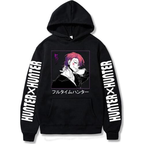 New Anime Hoodie Hunter X Hunter Manga Print Hooded Sweatshirt for Men Women Harajuku Streetwear Pullover Hip Hop Hoody Tops