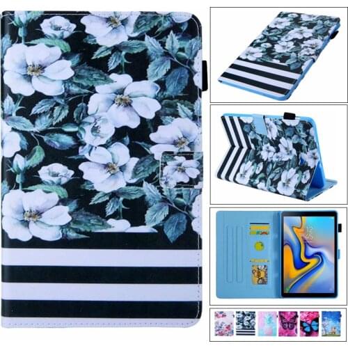 Slim Painted Case For Samsung Galaxy Tab A A6 10.1 2016 SM-T580 T585 T580 T585N Cover Funda Tablet Childrens PU Skin case +film