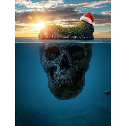 Abstrait CrâNe Art Toile Affiche Paysage Mur Art Photo Acrylique Toile Peinture Chambre DéCor à La Maison Cadeau