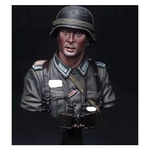 1/10 World War II soldiers, Military subject matter, Resin Figure Bust GK, Uncoated No colour