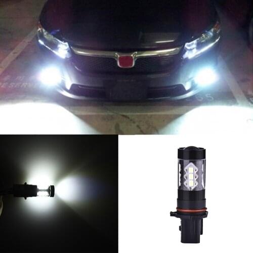 2 Pcs White High Power 80W P13W Lamp LED Bulbs for Chevy Camaro Fog Driving Light Car Head Light Lamp 12V Fog Lights