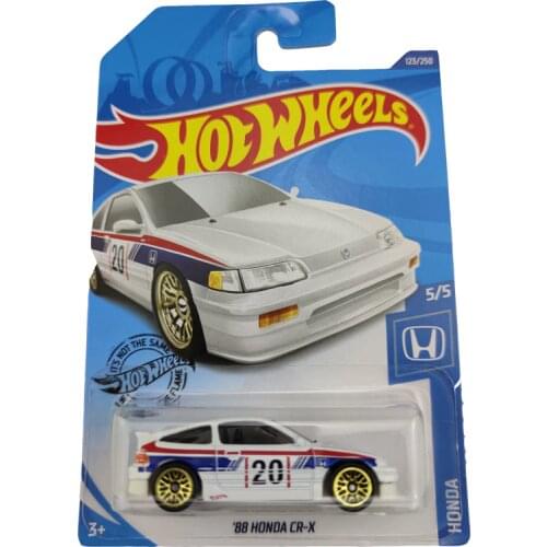 2020-123 Hot Wheels 1:64 Car 88HONDA CR-X Metal Diecast Model Car Kids Toys Gift