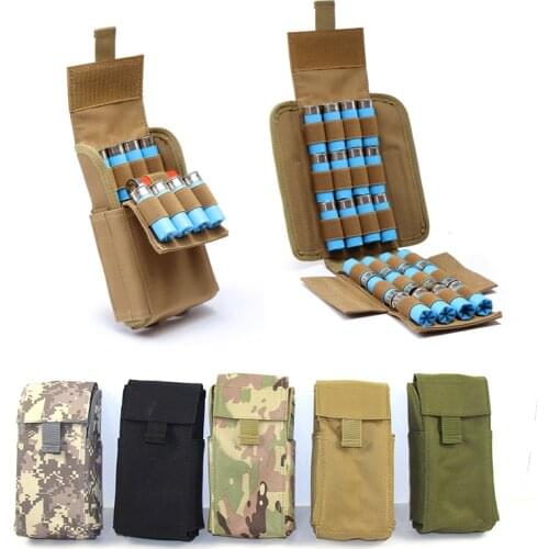 25 Round Ammo Shell Pouch 12 Gauge Molle Waist Bag Tactical Shooting Gun Bullet Holder Rifle Cartridge Hunting Accessories