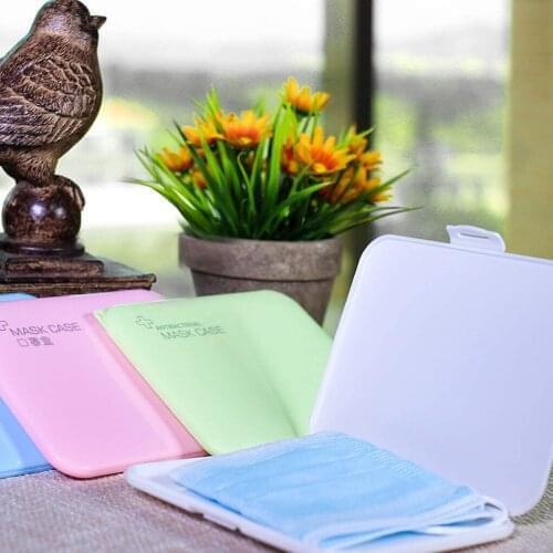 3 Pieces Mouth Cover Storage Single Use Mouth Cover PP Organizer Case Portable Box, Non-transparent