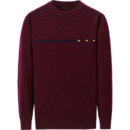Pure cashmere thick knit men fashion o-neck solid pullover sweater 5color S-3XL retail wholesale