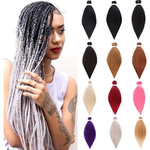 DIFEI Synthetic Hair 26 Inches 100g Straight Single Ombre Color Extension Pre Stretched Jumbo Braids Hair Braiding For Women