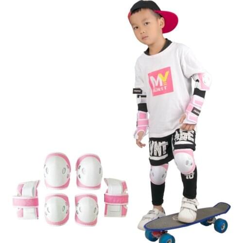 New Blue/Pink/Red 0-8 Years Childrens Skating Roller Skating Balance Car Knee/Elbow Pads Wrist Guards Anti-Fall Protection