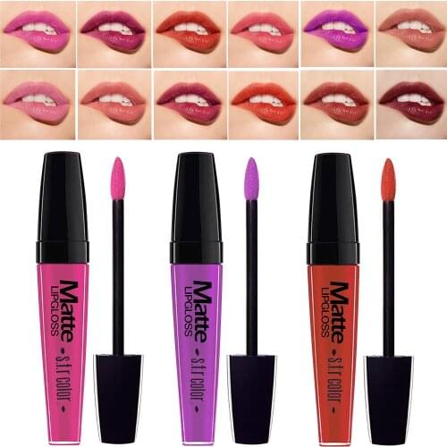 Cosmetics New 24 Colors Nude Matte Lipstick Waterproof Velvet Glossy Lip Balm Sexy Red Lip Tint Women Lipsticks Makeup