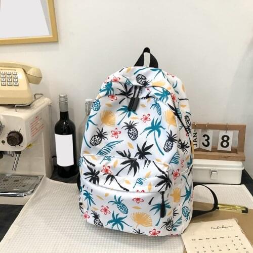 Girl Multifunctional Small School Backpack Women Cartoon Graffiti Printing Rucksack Casual Girls Large Knapsack for Women