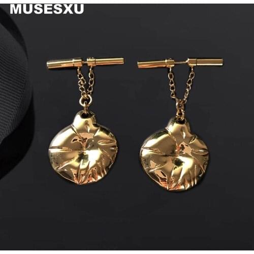 Женские золотые серьги MUSESXU China At AliExpress