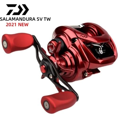 2021 NEW DAIWA SALAMANDURA SV TW Baitcast Reel 7+1BB Fishing Reels Drag 5kg 190g 103 150