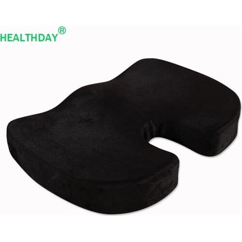 Orthopedic Coccyx Memory Foam Seat Cushion Chair Office Seat Pad Hemorrhoid Treat Car Seat Coccyx Relief Pain Pressure Pillow