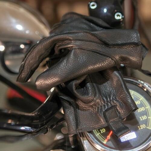 GL-LP3 100% Genuine Deer Leather Gloves 0.8mm Thick And Very Soft Comfortable Good Quality Durable For Rider 3 Sizes