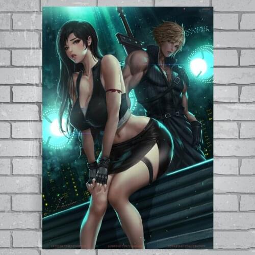 Final Fantasy Game Poster Anime canvas Decorative Painting Wall Stickers Home Decoration wall canvas living room decoration