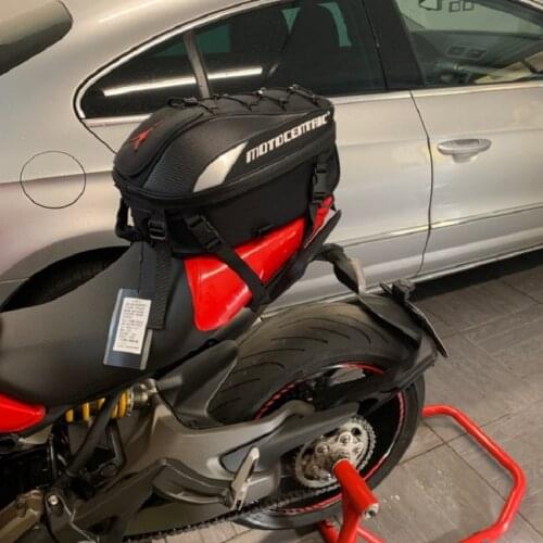 Durable Waterproof Motorcycle Tail Bag Rear Motorcycle Seat Bag High Capacity Rider Backpack 11-MC-0102 Latest