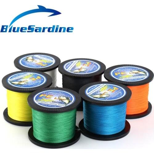BlueSardine 500M Braided Fishing Line Multifilament PE 4 Braid Fishing Wires Fishing Tackle 12 14 16 20 25 30 40 50 60 90 LB