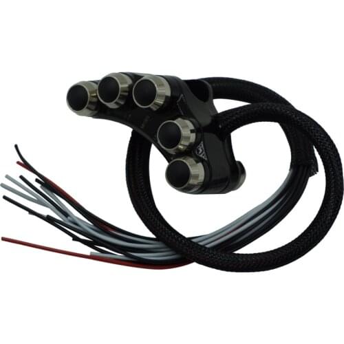 Motorcycle 7/8" 22mm Handlebar Switch Mount Turn Signal Headlight Fog Light Horn Brake ON/OFF Kill Start Switch