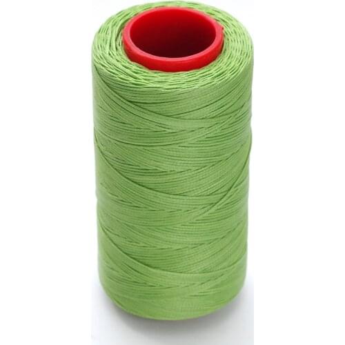Grass Green 250 Meter 1mm Flat Waxed Wax Thread Cord Sewing Craft for DIY Leather Hand Stitching 13