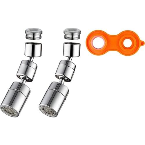 Universal Splash Filter Faucet 1080-Degree Big Angle Swivel Splash Filter Faucet Aerator Bathroom Faucet Water Filter