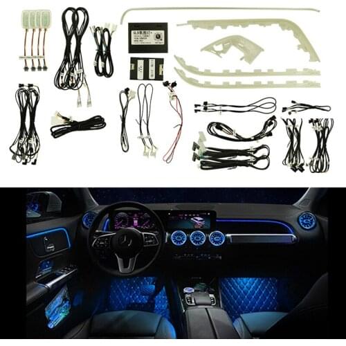 For Mercedes Benz GLB B-CLASS Interior Original Factory Atmosphere advanced Ambient Light lamp Turbine air outlet vent 64 colors