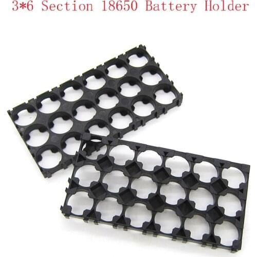 10 Pcs 3*6 Cell 18650 Batteries Spacer Radiating Shell Plastic Heat Holder Bracket