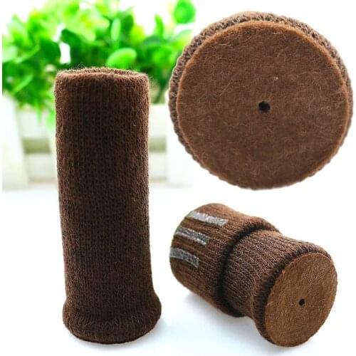 16pcs/lot Lengthened Knitting Chair Leg Caps Silicone Non-slip Chair Leg Caps Furniture Legs Protector Mute Protection Cover
