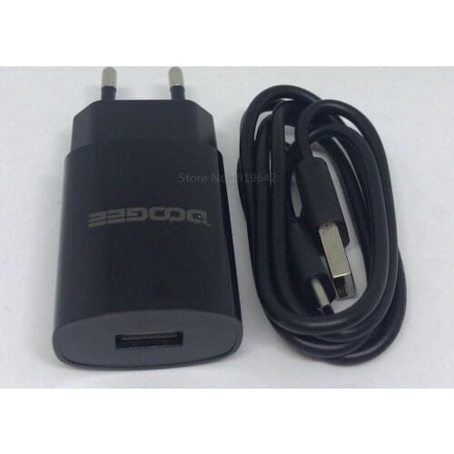 Doogee F7 AC Power Adapter Original Travel Charger EU Plug Adaptor +USB Cable DC 5V 2A Data Line