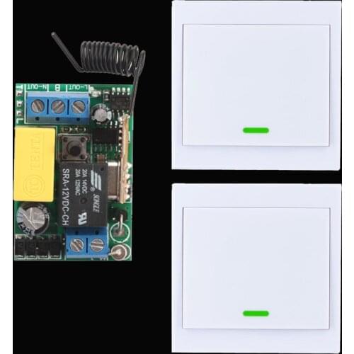 AC 220V Receiver Wireless Remote Control Switch Wall Panel Remote Transmitter Hall Bedroom Ceiling Lights Wall Lamps Wireless TX