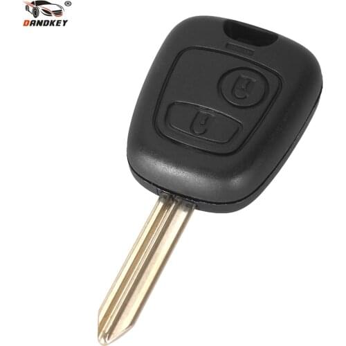 DANDKEY For Peugeot Partner Expert Boxer SX9 Shell Remote Car Key Case 2 Buttons Fob Replacement