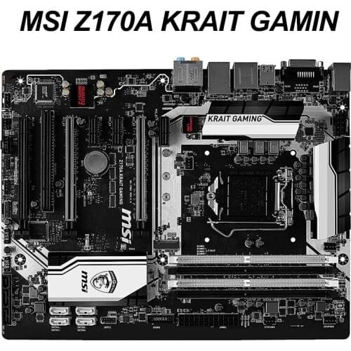 For MSI Z170A Krait GAMING Motherboard Socket LGA 1151 Core i7 i5 i3 Intel Z170 DDR4 64GB M.2 Desktop Z170A Motherboard