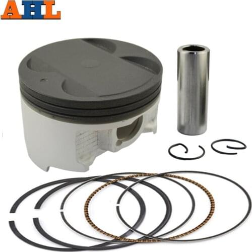 AHL STD +25 +50 +75 +100 83mm 83.25mm 83.5mm 83.75mm 84mm Motorcycle Piston & Ring Kit For Yamaha YP400 YP Majesty 400