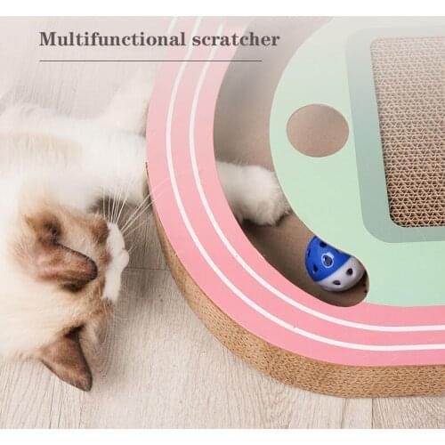Cat Scratcher Stadium Cat Scratcher Cat Litter One Corrugated Cat Scratchers For Indoor Cats Non-shaving Wear-resistant Bell