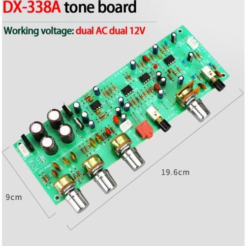 KYYSLB 338 Dual AC Dual 12V DX338A Series Front Tuning Board Power Amplifier Front Board Preamp Amplifier Tone Board